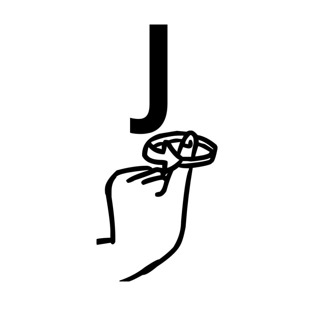 J en alfabeto dactilologico